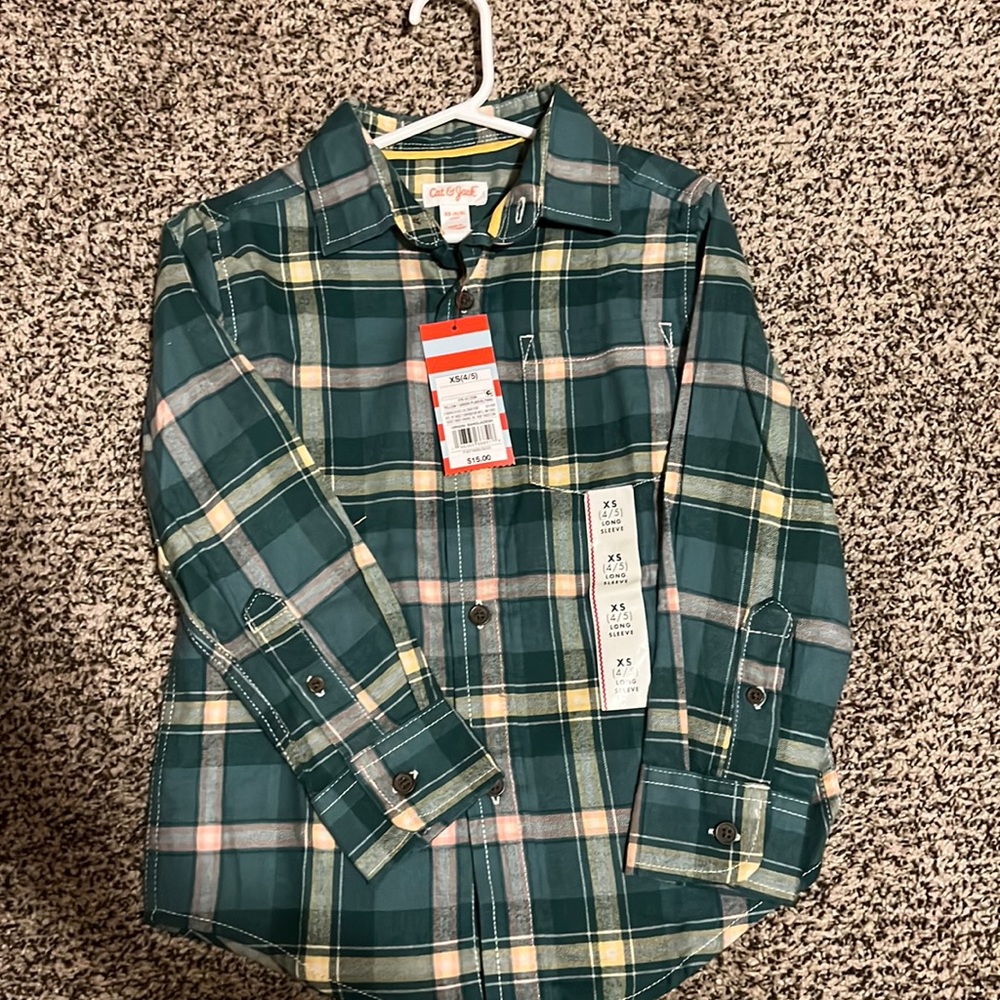 Boys plaid button up